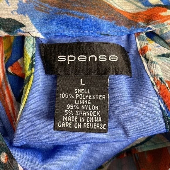 Spense Women’s Multicolored Lightweight Halter Top.Perfect For Summer! EUC Sz L - Picture 8 of 11